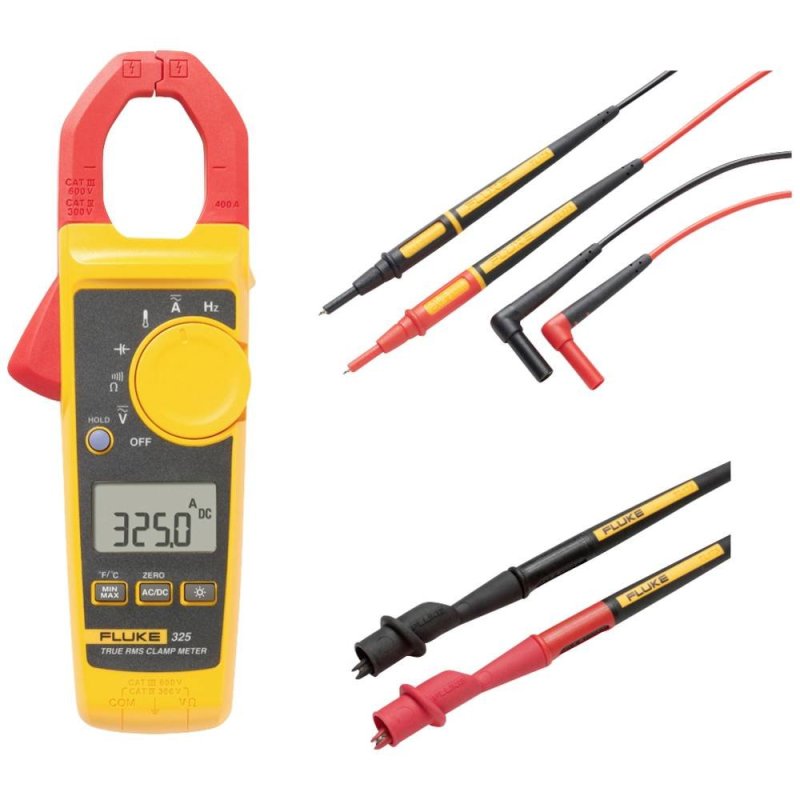 Fluke 325 kliešťový multimeter s meracími kábľami a puzdrom