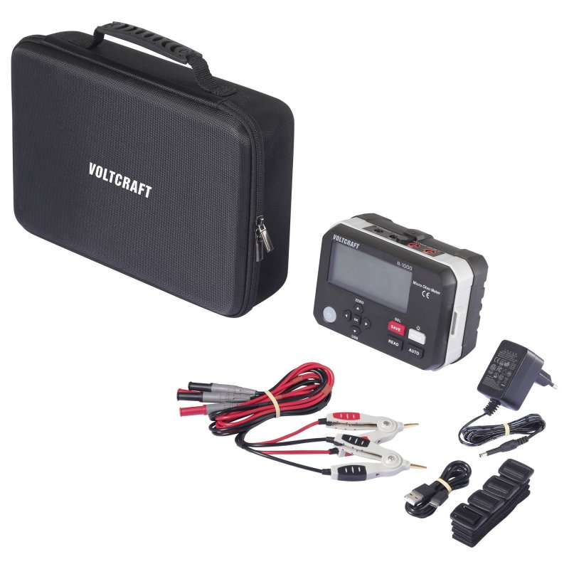 Voltcraft R-1000 - Mikroohmmetr 1 µΩ – 300 kΩ
