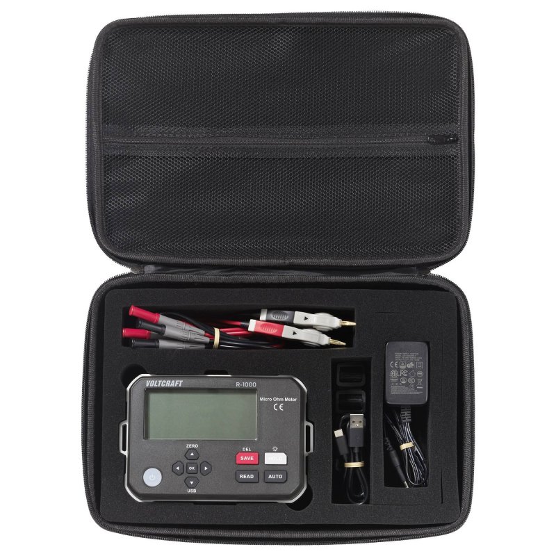 Voltcraft R-1000 - Mikroohmmetr 1 µΩ – 300 kΩ