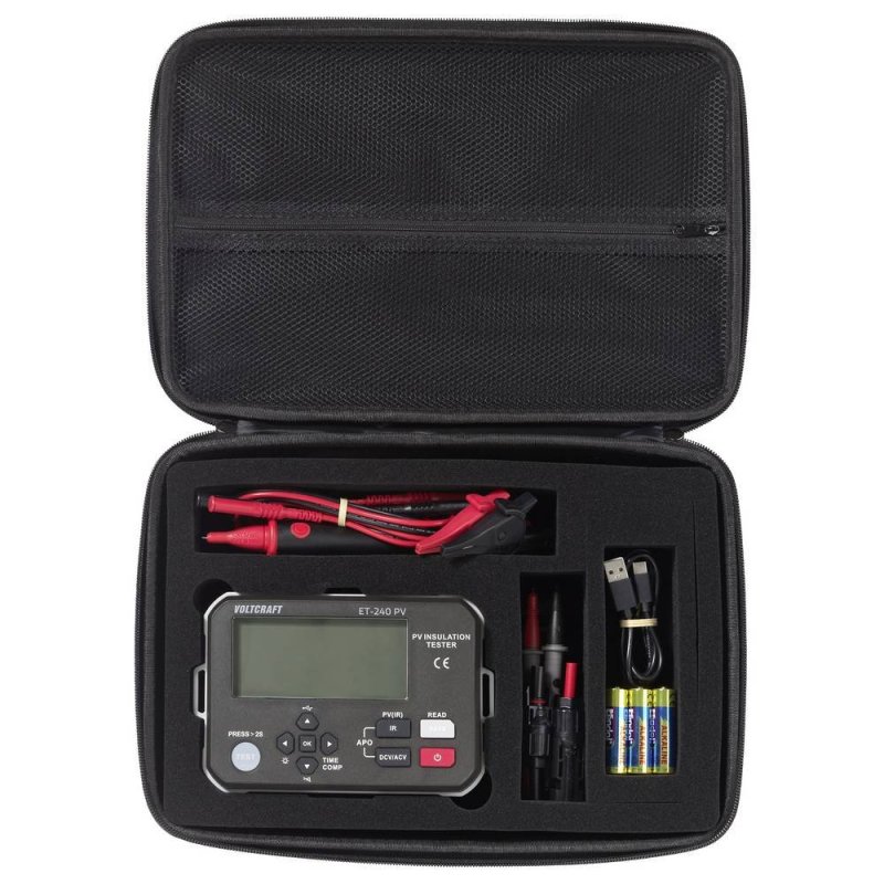 Voltcraft ET-240 PV - Tester izolačního odporu 4 GΩ