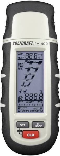 Voltcraft FM-400 vlhkoměr s displejem, měřicími hroty a ochranným krytem