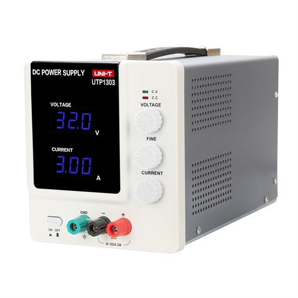 UNI-T UTP1303 laboratórny zdroj s LED displejom, Jednokanálový zdroj jednosmerného prúdu 0-32V/0-3A