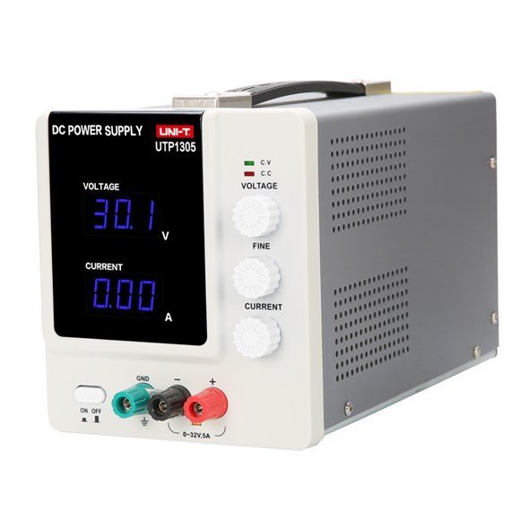 UNI-T UTP1305 laboratórny zdroj jednosmerného prúdu s displejom LED, výstupné napätie 0-32V, prúd 0-5A