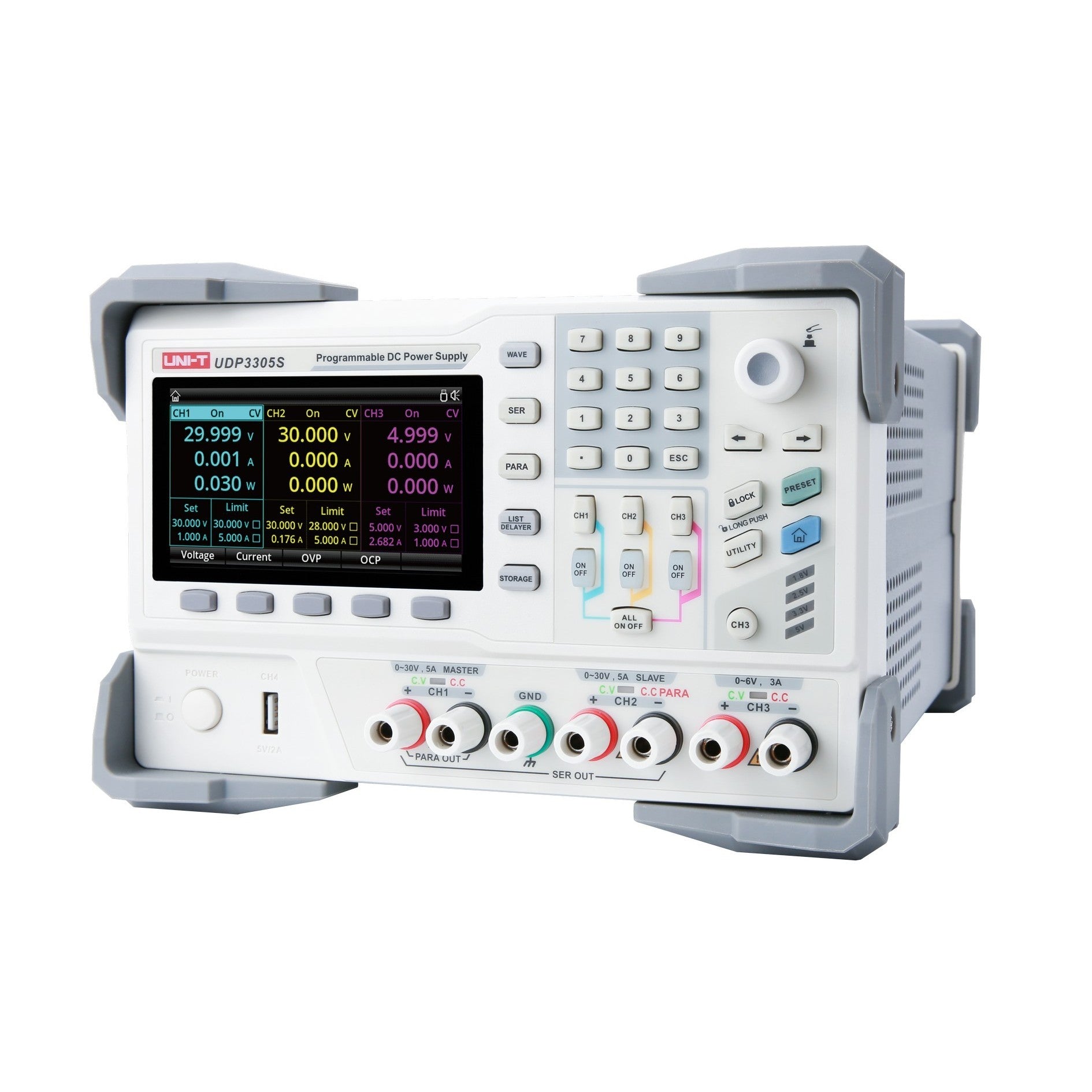 UNI-T UDP3305S - Źródło laboratoryjne 4 kanały
