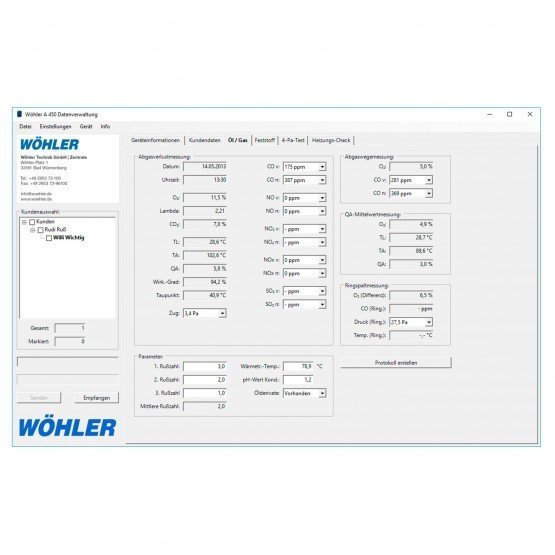 Wöhler PC softvér pre Wöhler A 450 CZ Česká verzia