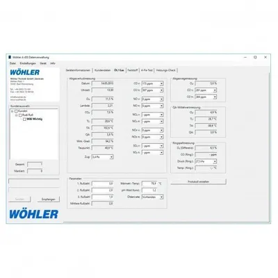 Wöhler PC softvér pre Wöhler A 450 CZ Česká verzia