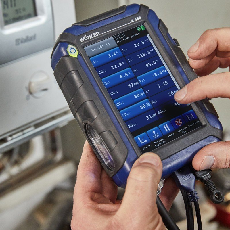 Wöhler A 450 (CO 10 000 ppm) - Analyzátor spalín CO 0–10 000 ppm