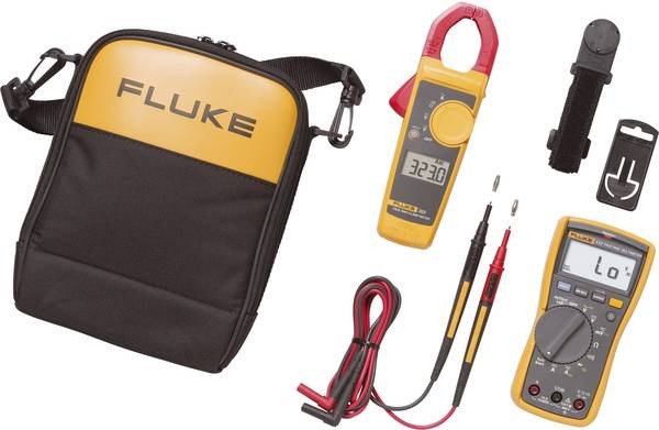 Fluke 117/323 digitální multimetr s proudovými kleštěmi, brašnou a magnetickým držákem