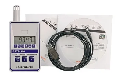Greisinger GFTB 200-KIT - Teploměr/vlhkoměr/tlakom -25 až +70 °C