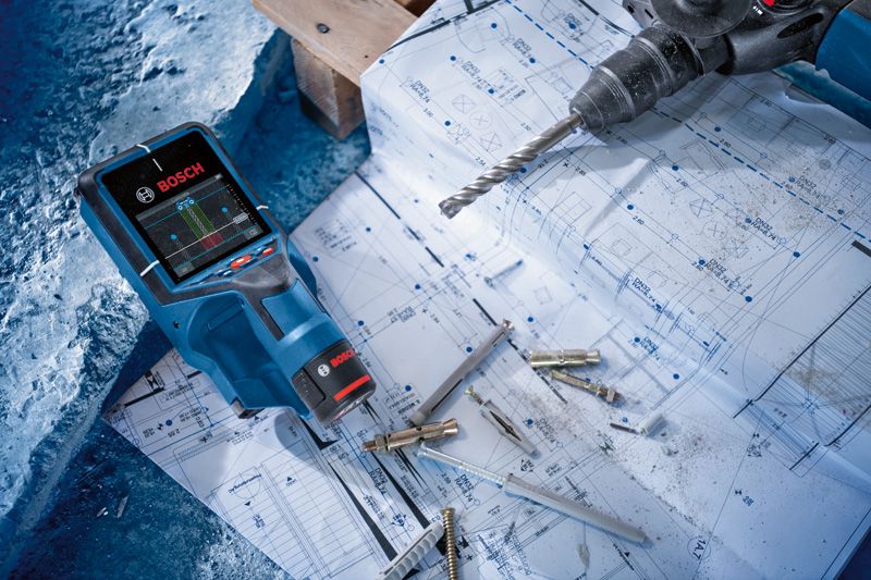 Bosch Professional D-Tect 200 C - Detektor železných kovů, dřeva