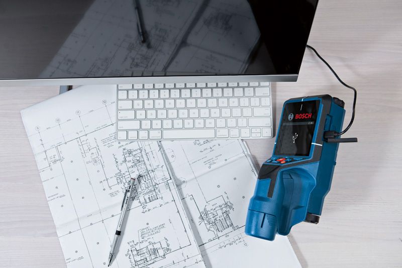 Bosch Professional D-Tect 200 C - Detektor železných kovů, dřeva