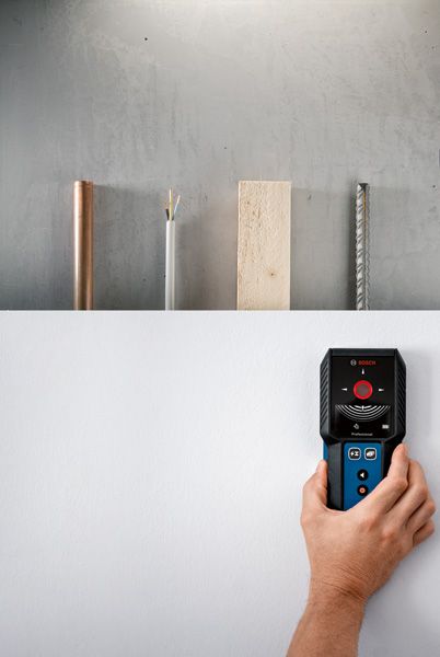 Bosch GMS 120-27 - Detektor kovu, elektrického vedení a trámů