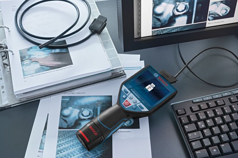 Bosch GIC 120C Professional + L-Boxx - Akumulator kabel 120 cm