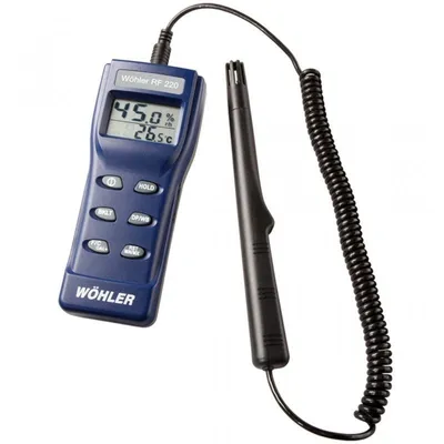 Wöhler RF 220 - Teplomer s vlhkomerom 0–100% r.V.