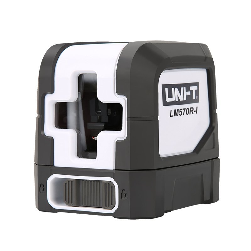 UNI-T LM570R-I samonivelačný krížový laser s horizontálnou a vertikálnou projekciou, pracovný dosah 15–30 m
