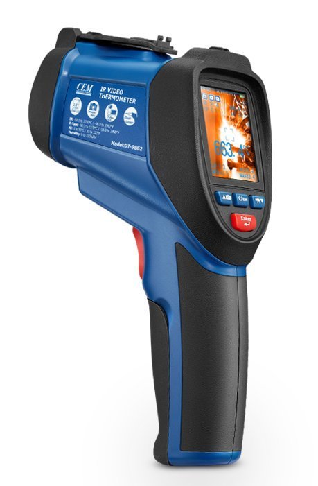 CEM DT-9860 infračervený teploměr s kamerou, displej 2,2", měřící rozsah -50 až 1000°C