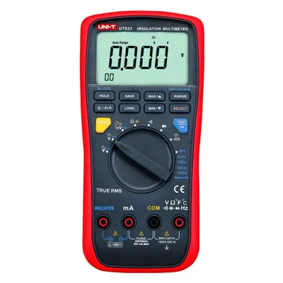 UNI-T UT533 - Tester izolačního odporu 1000V