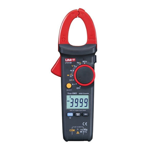 UNI-T UT213A kliešťový multimeter s digitálnym displejom, LED svietidlom a meracími klieštami 30mm