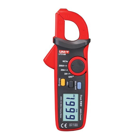 UNI-T UT210B kliešťový multimeter s priemerom klieští 17mm a meraním do 200A