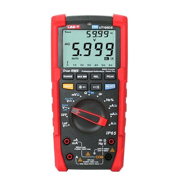UNI-T UT195DS PRO Line digitální multimetr s duálním displejem, odolný IP65, CAT IV 600V