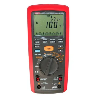 UNI-T UT505B - Tester izolačního odporu 50–1000 V