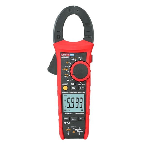 UNI-T UT219M PRO Line - Kliešťový multimeter s LCD displejom, odolný voči pádu z 2m, stupeň krytia IP54