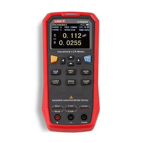 UNI-T UT622A - ručný merac RLC komponentov s TFT LCD displej displejom 2,8 palca, meranie induktivity, kapacity, odporu a impedancie