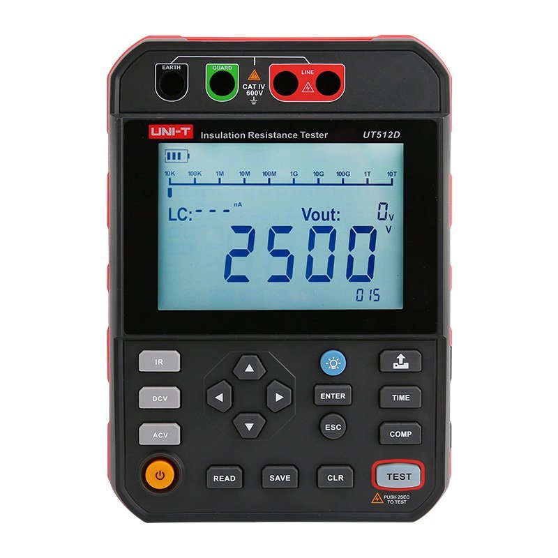 UNI-T UT512D - Tester izolačního odporu 2500 V