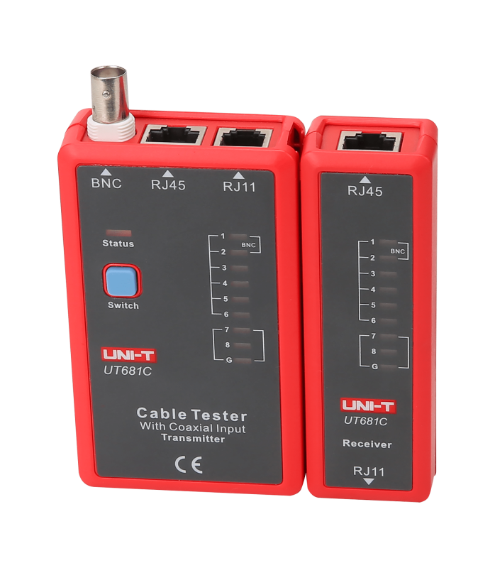 UNI-T UT681C (RJ45, RJ11, BNC) - Tester kabelu
