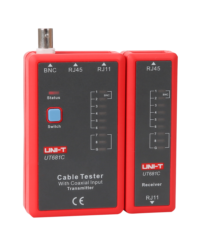 UNI-T UT681C (RJ45, RJ11, BNC) - Tester kabelu