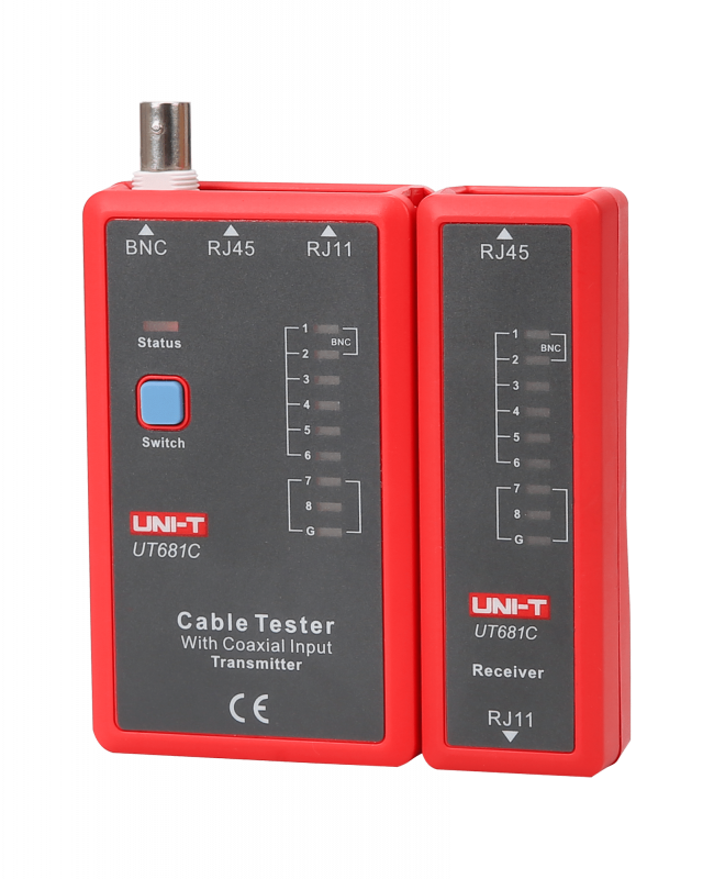 UNI-T UT681C (RJ45, RJ11, BNC) - Tester kabelu