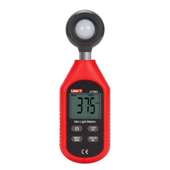 UNI-T UT383 luxmetr s LCD displejom na meranie osvetlenia V rozsahu 0-199999 lux