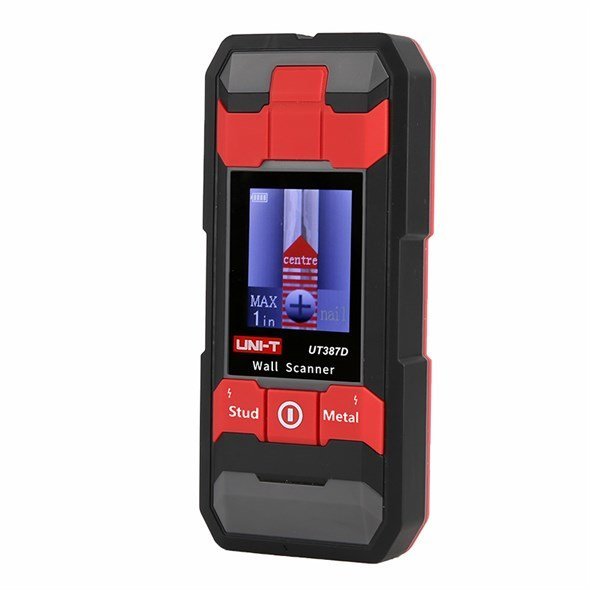 UNI-T UT387D detektor kovov a elektrických vedenie so farebným displejom 1,8 palca a micro USB nabíjaním