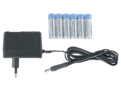 Metrel A 1083 - Napájecí adaptér + 6ks NiMH AA aku 12V/0