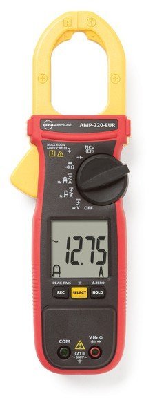 Beha Amprobe AMP-220 kliešťový multimeter s LC displejom, meracie vodiče a prenosné puzdro
