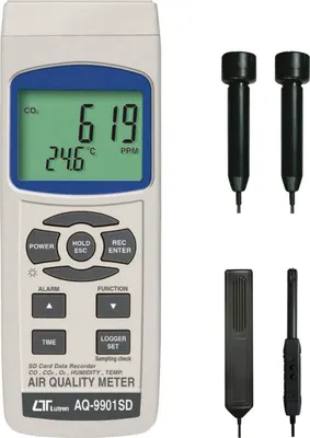Lutron AQ-9901SD - Měřič CO a CO2 0–4000 ppm