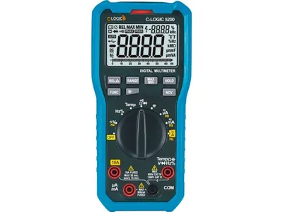 C-LOGIC 5200 - Digitálny multimeter do 1000 V / do 10 A / 0–1000 °C
