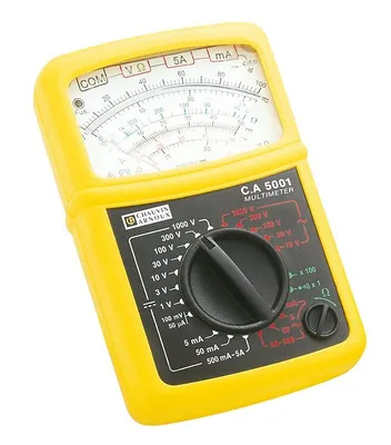 Chauvin Arnoux C.A 5001 - Profesionálny analógový multimeter Magnetoelektrické meracie zariadenie