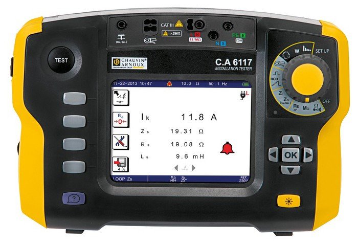 Chauvin Arnoux C.A 6117 - Tester elektrických inštalácií a bleskozvodu meranie izolačných odporov do 2 GΩ