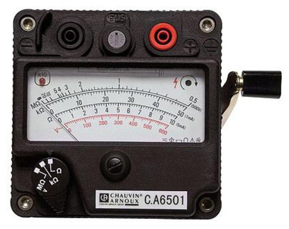 Chauvin Arnoux C.A 6501 - Analogový měřič izolační do 20 MΩ