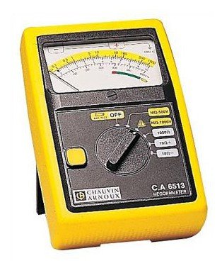 Chauvin Arnoux C.A 6513 - Analógový merač odporu izolácie 500 V / 1000 V