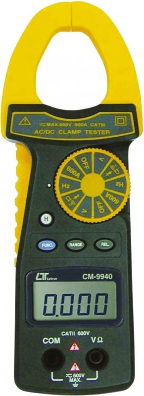 Lutron CM 9940 kliešťový multimeter s LCD displejom na meranie AC/DC prúdu, napätia a odporu