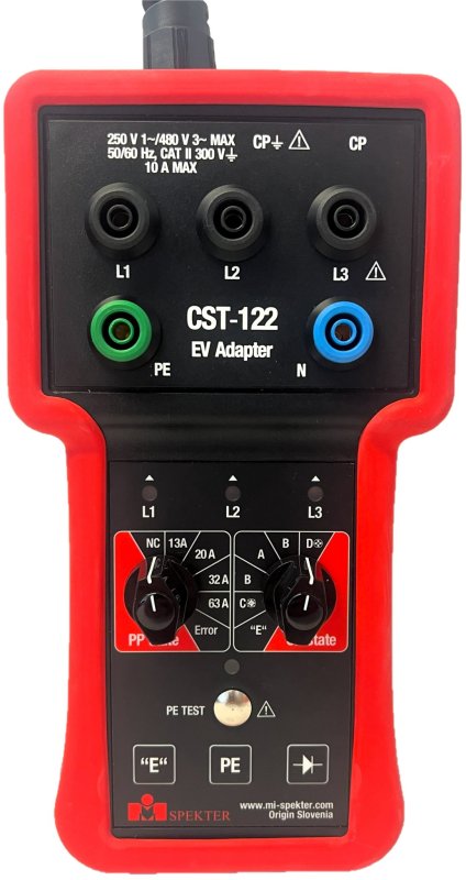 MI Spekter CST-122 - Adaptér na testovanie nabijacich stanic režim 2 a 3