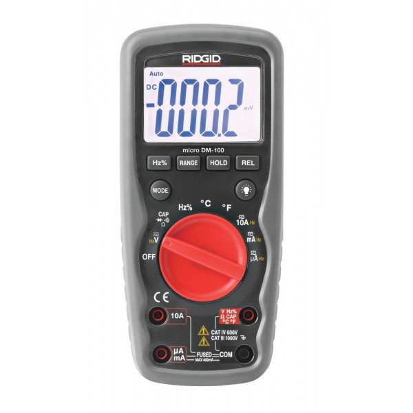 RIDGID Micro DM-100 digitální multimetr s IP67 krytím, vodě odolný do 1 m
