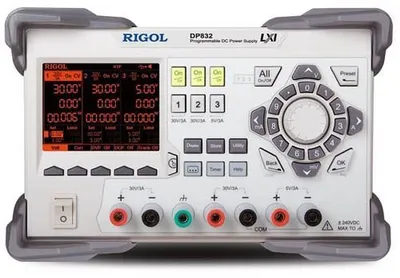 RIGOL DP832 - Trojkanálový programovateľný zdroj 0–30 V/3 A + 0–5 V/3 A