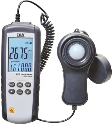 CEM DT-3809 - Luxmetr 40–400 000 lux