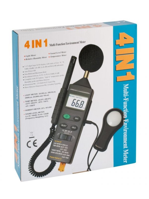 CEM DT-8820 - Multifunkční měřič prostředí 4v1 –20 až +750°C