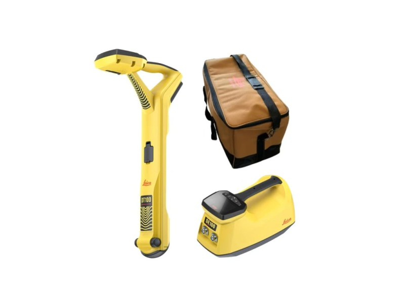 Leica Geosystems DT100 Professional SET - profesionálna hľadačka podzemných vedenie s generátorom signálu DE100, lokátor s vstavany displej, príslušenstvo a transportné puzdra
