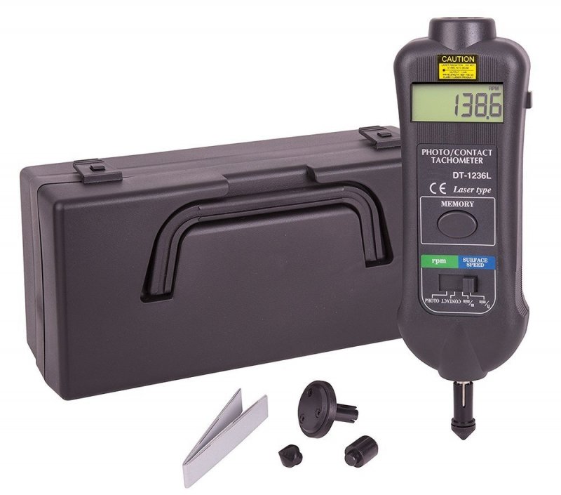 Lutron DT 1236L - Digitálny otáčkomer 10–99 999 RPM (bez dotyku)