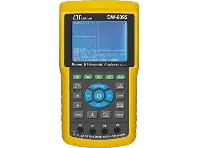 Lutron DW 6095 - Trojfázový wattmeter a analyzátor 10–600 V
